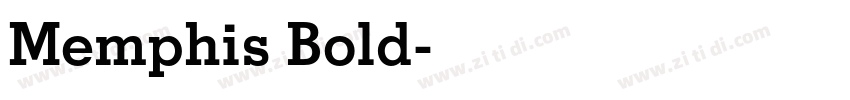 Memphis Bold字体转换